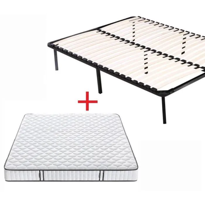 Ensemble Sommier + Matelas 140x190-2