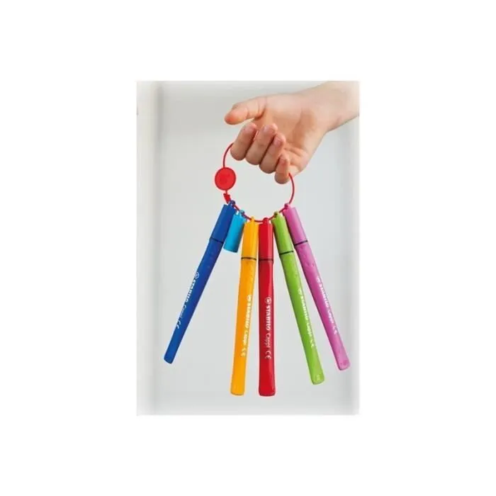 Feutre STABILO Cappi - Couleurs assorties - 1 mm - Pack de 24-1