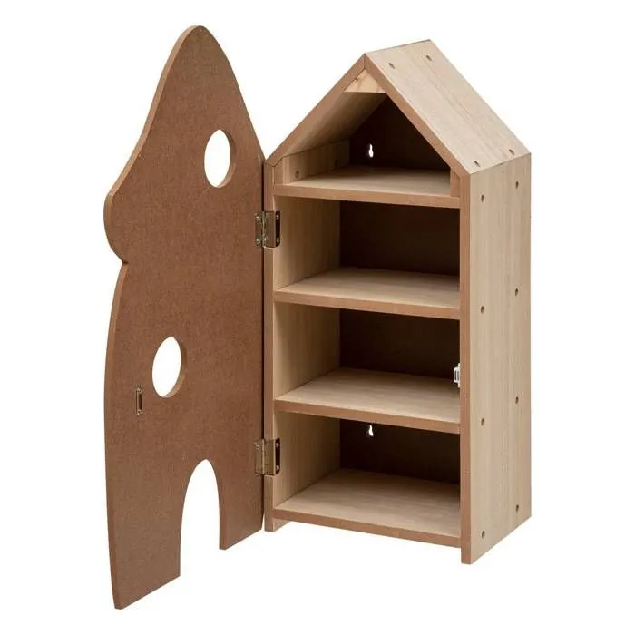 Jeu maison en bois - ATMOSPHERA - Champignon - Multicolore - H60cm - Pour enfants à partir de 3 ans-2