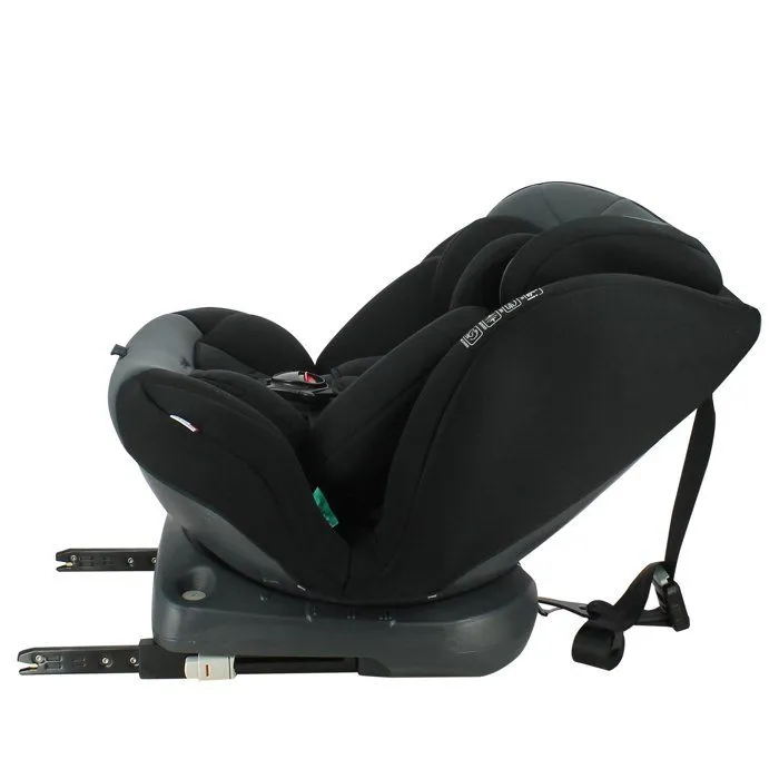 FORMULA BABY Siège auto Robi i-Size, grey, fabriqué en France, rotation 360°, isofix et top tether, harnais 5 points-3