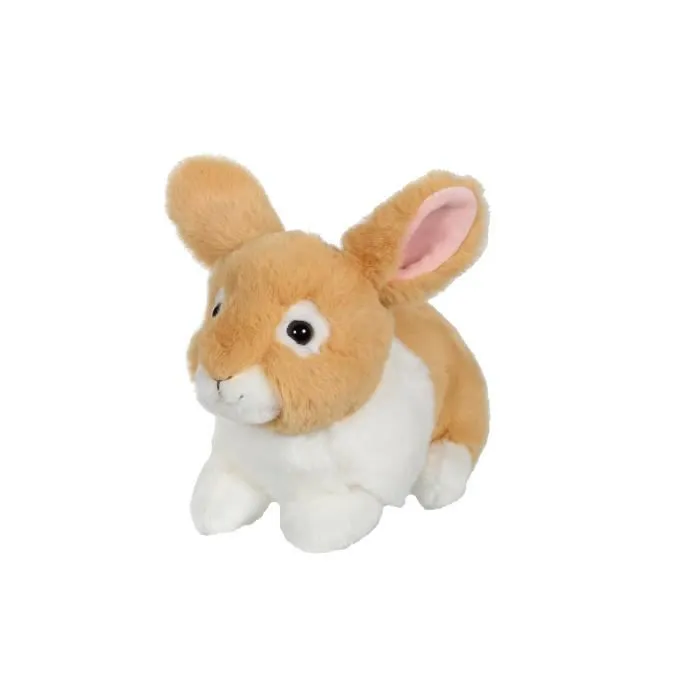 Peluche - Noname - Lapin Allongé - Beige et Blanc - 20 cm - Mixte-1