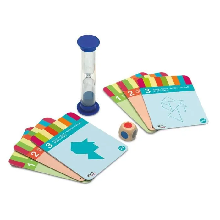 Jeu de société - Tangram - Bois - 1 à 4 joueurs - 3 niveaux de difficulté - À partir de 7 ans-2