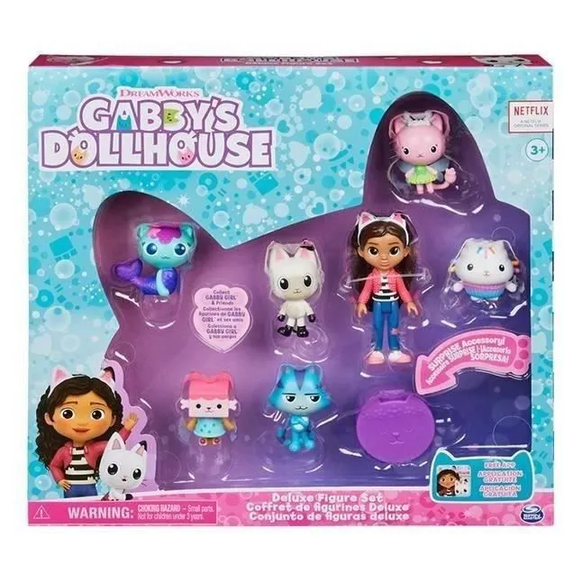 Gabby et la Maison Magique - Coffret de figurines Deluxe - Figurine Gabby + 6 Figurines De Chat + 1 Accessoire Surprise-4