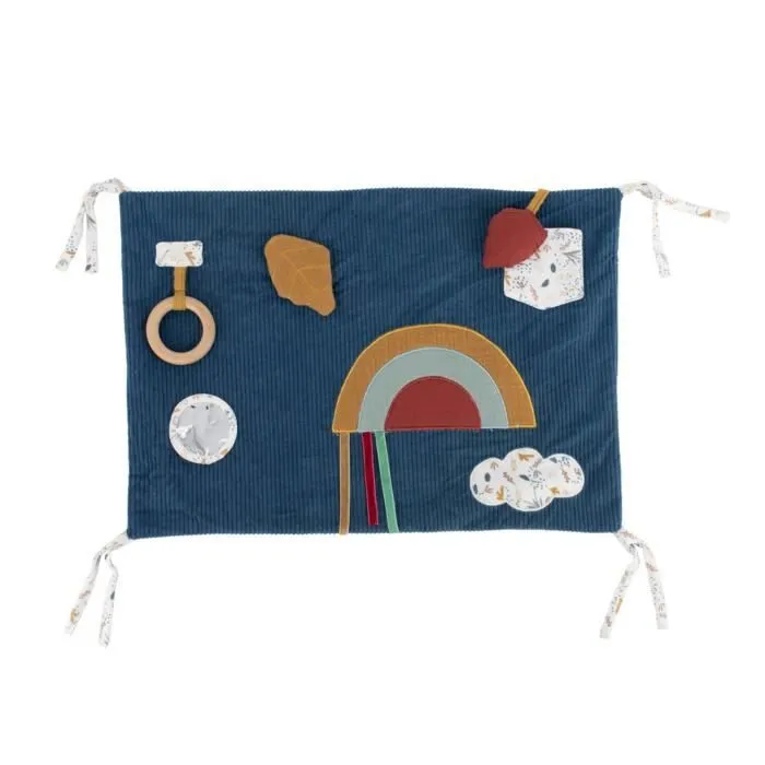 Mur d'activités pour bébé Bleu 50x35 cm-0