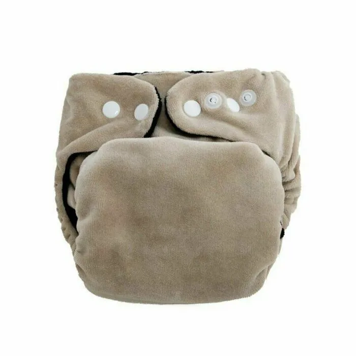Kit d'essai Couches Lavables - So Bamboo - Taille Unique (3-15 kg) - Caillou-Noir-1