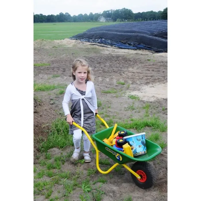 Remorque - Chariot BERG Dempy - Brouette pour Enfant de 3 Ans - Vert-3