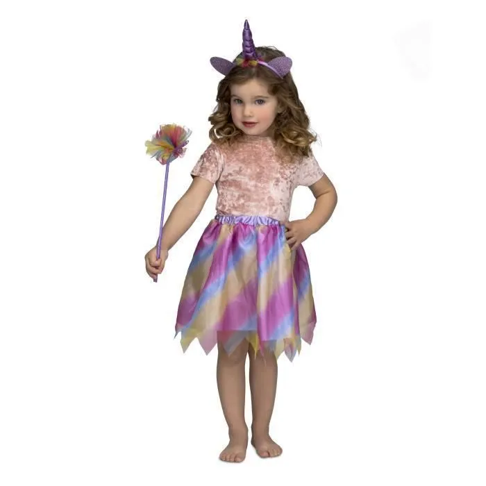 Déguisement licorne tutu violet fille-0