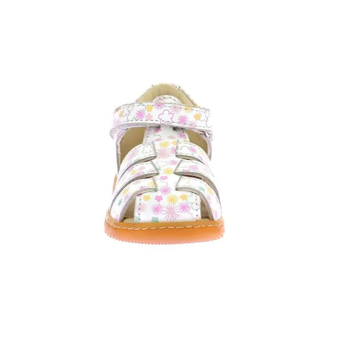Sandales - KICKERS - Kick Flo - Cuir - Blanc - Scratch-4