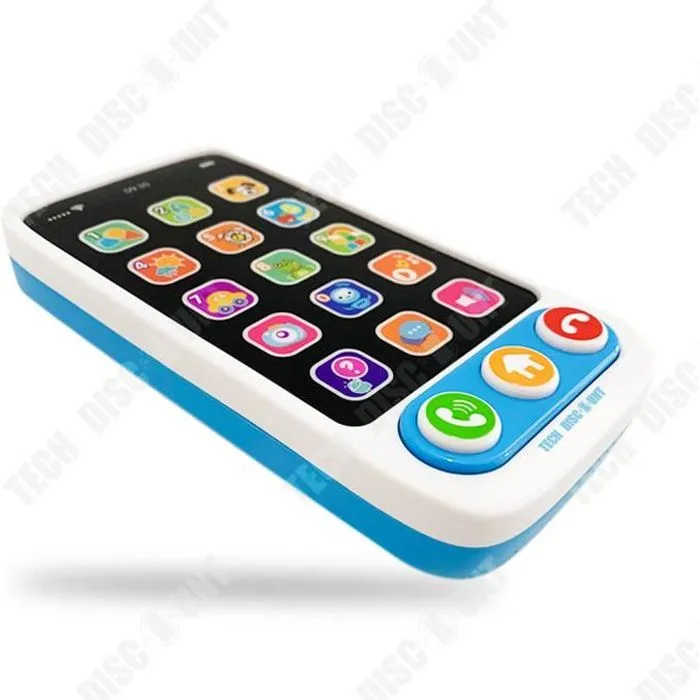 TD® Simulation intelligente musique téléphone portable enfants multifonction éducation précoce puzzle jouet apaisant cadeau de Noël-0