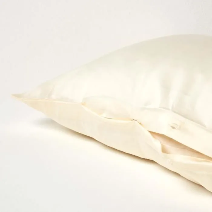 Taie d'oreiller - Coton BIO - Crème - 400 fils - Hypoallergénique - Asymétrique-2