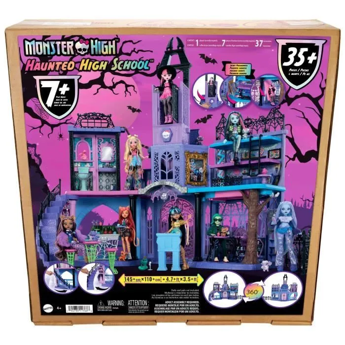 MONSTER HIGH Le Lycée Hanté-Maison de Poupées, plus de 35 accessoires - Monster High - HLP88-7