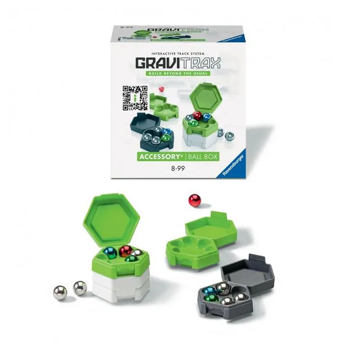 Jeu de construction - RAVENSBURGER - GraviTrax - Recharge de 12 billes et 4 boîtes de rangement-2
