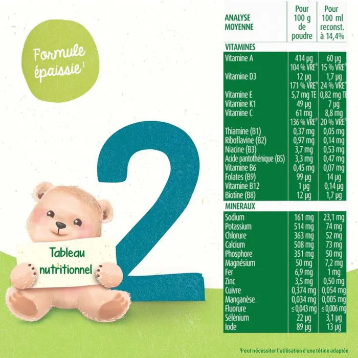 3 Boîtes de Lait en poudre Premium 2 (3x820g) - Blédilait De 6 à 12 Mois-5