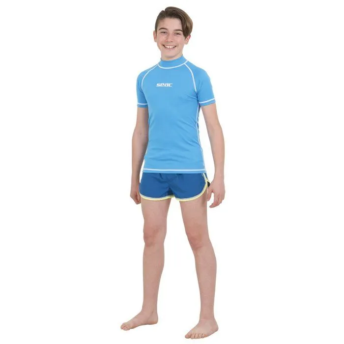 Seac T-Sun Short Enfant Rash Guard t-shirt de protection anti UV pour la natation ou la plongee-0