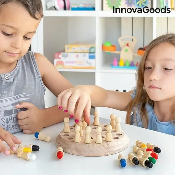 Plateau de jeux de mémoire en bois 26 Pièces Montessori-0