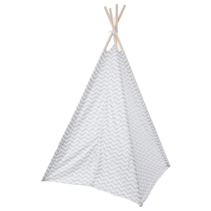 Tipi Déco pour Enfant - Hauteur : 160 cm - Coloris : Gris-2