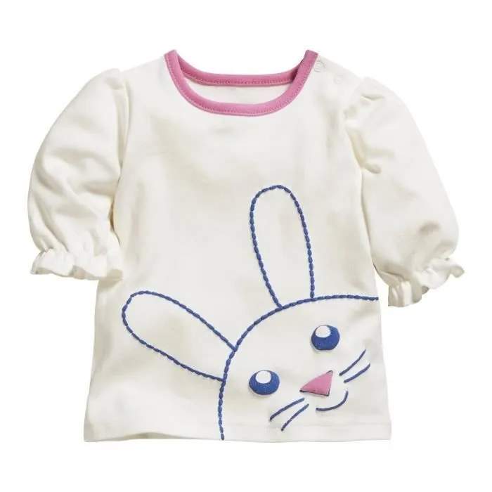 T-shirt - Schnizler - Lapin - Beige - 100% coton - Manches 3/4-0