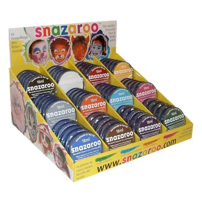 Snazaroo - 00702 - Déguisement - Pack 60 Fards - Maquillage - 18 ml-0