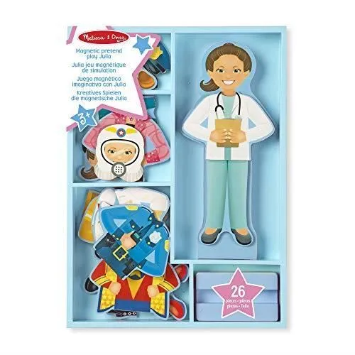Poupée Magnétique - Melissa & Doug - Julia - 25 Pièces - 8 Tenues - Enfant Mixte-0