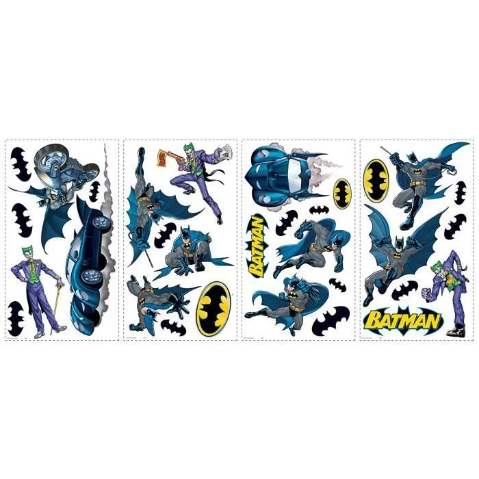 Stickers repositionnables Batman le gardien de Gotham DC Comics 25,4CM X 45,7CM-2