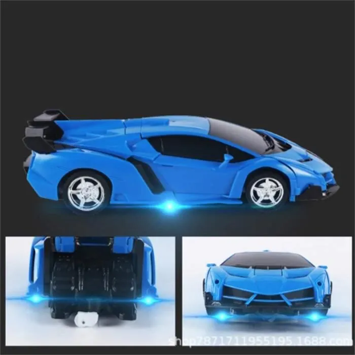 Voiture électrique - Voiture télécommandée 2 en 1 RC voiture conduite - Bleu - Pour enfants de 6 ans et plus-1