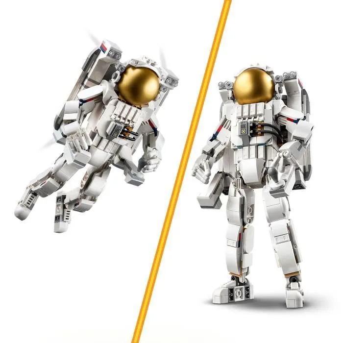 LEGO® 31152 Creator 3en1 L’Astronaute dans l’Espace, Jouet de Construction avec Chien et Navette Spatiale, Décoration-2