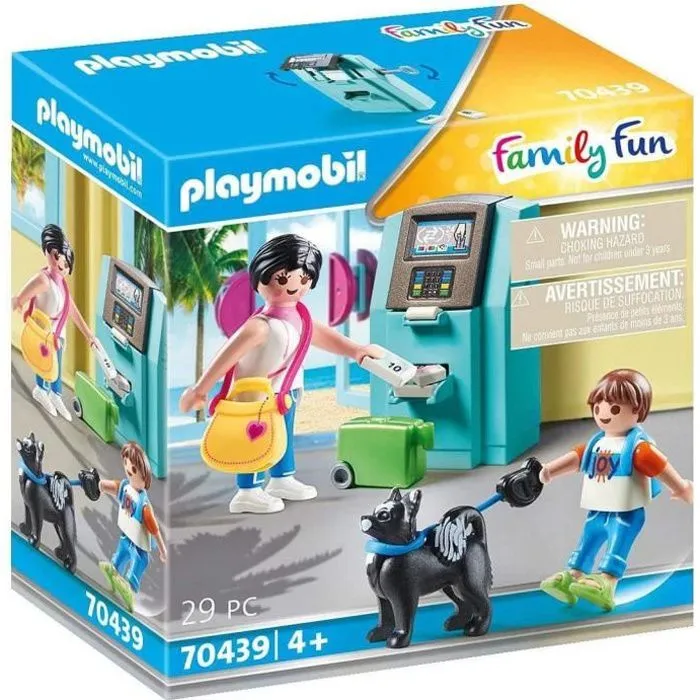 PLAYMOBIL - 70439 - Vacanciers et distributeur automatique - Family Fun - PLAYMO Beach Hotel - 29 pièces-0