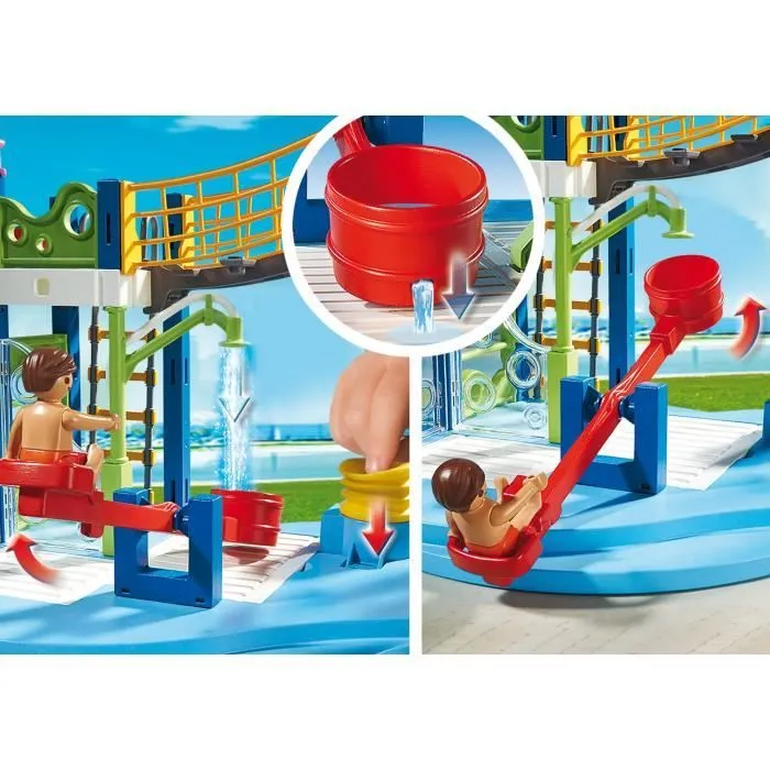 PLAYMOBIL - Aire de jeux aquatique - Summer Fun 6670 - 5 pièces - Bleu, Rouge-2