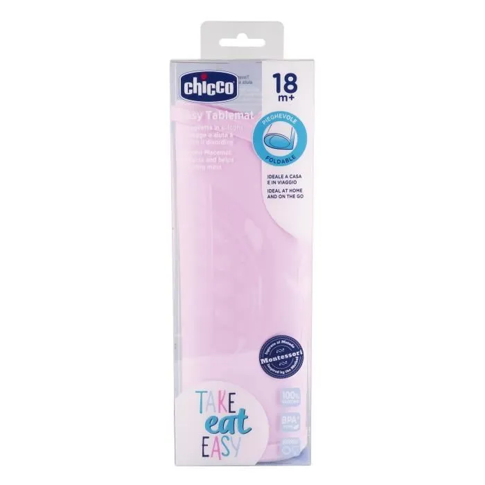 Chicco Take Eat Easy Set de Table +18m Rose-0