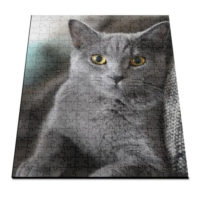 Puzzle Classique - FABULOUS - Chat Gris Russian Blue - 280 Pièces - Adulte - Intérieur-2