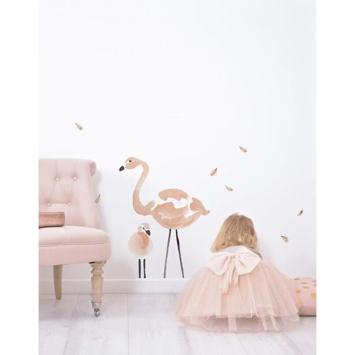 Sticker Lilipinso Flamands Roses 64 x 85 cm-1