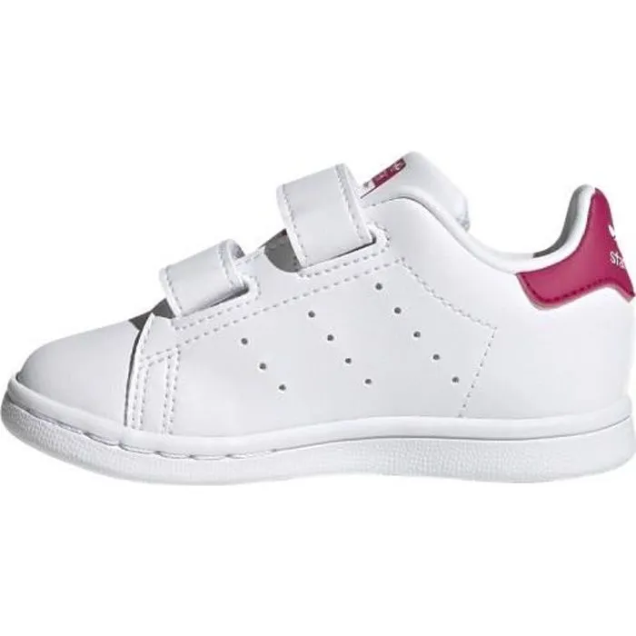 Bebeboutik Basket adidas Originals STAN SMITH Bebe Blanc Rose Scratch Ref. FX7538