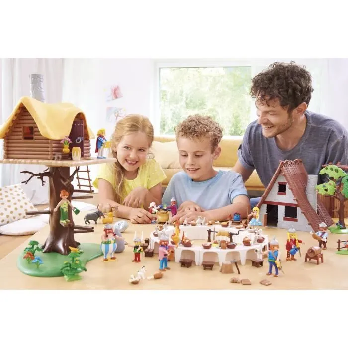 PLAYMOBIL 71016 La hutte d'Assurancetourix, Astérix, Pour enfant et adulte, 96 pièces, Dès 5 ans-4