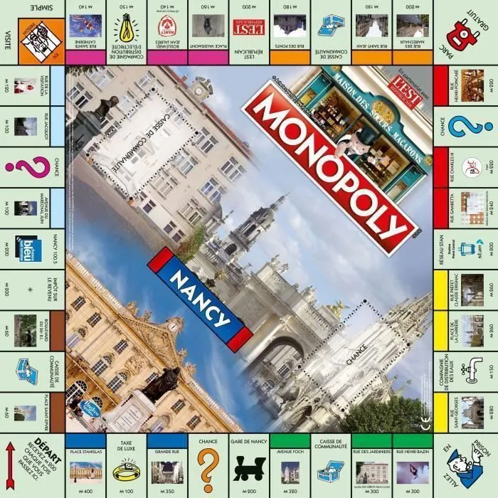 MONOPOLY Nancy - Jeu de societé - Version française-1