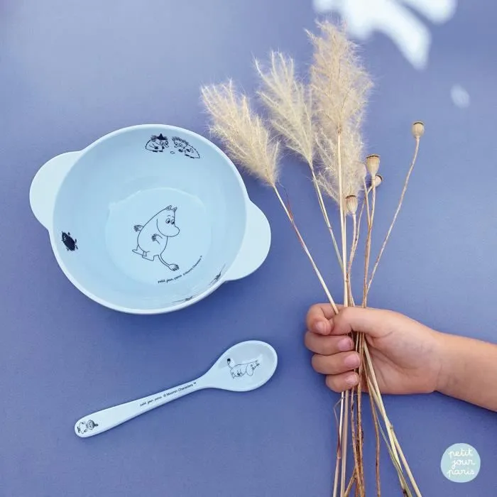 Bol à oreilles bébé Petit Jour Moomin - bleu - 280 ml-2