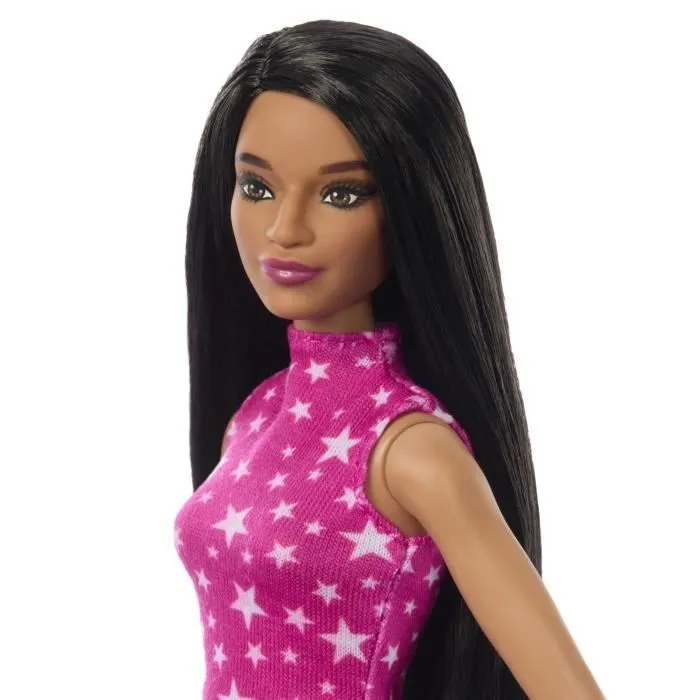 Barbie-Barbie Fashionistas- Poupée cheveux noirs 65ème anniversaire HRH13-3