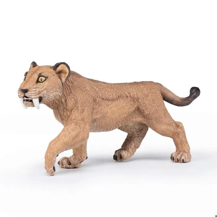 Figurine préhistorique : jeune Smilodon-0