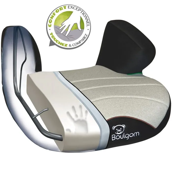 BOULGOM Rehausseur R129 i-size compatible BOOSTCONFORT2 Silver-1