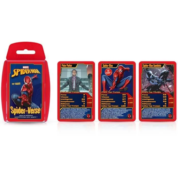 Jeu de cartes Top Trumps Spider-Man - Winning Moves - 30 cartes - Pour enfants à partir de 6 ans-2