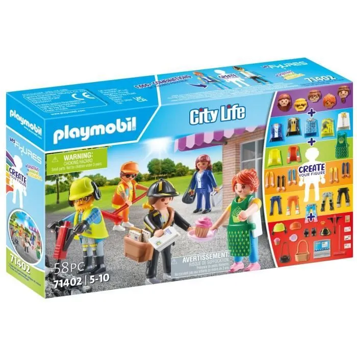 PLAYMOBIL - My Figures : Métiers - City Life - 5 ans - 58 pièces-0