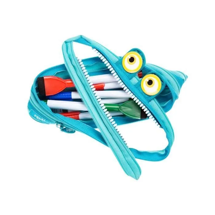 Trousse - ZIPIT - Wildlings - Polyester - Bleu - Zippée-0
