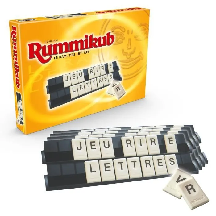 Rummikub Lettres, Jeu de société et de réflexion, Jeu éducatif, version française, Hasbro Gaming, Dès 7 ans-2
