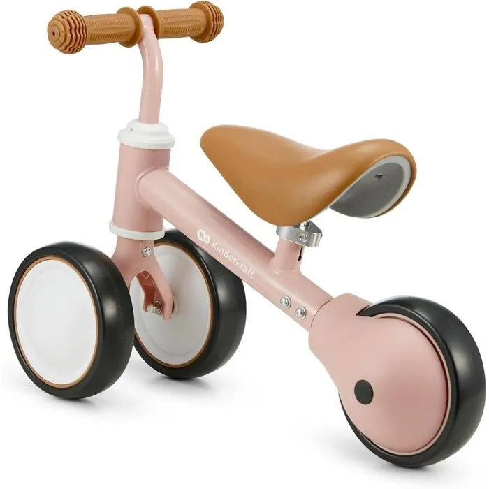 Draisienne tricycle CUTIE - KINDERKRAFT - Rose - 3 roues - Légère et compacte-3