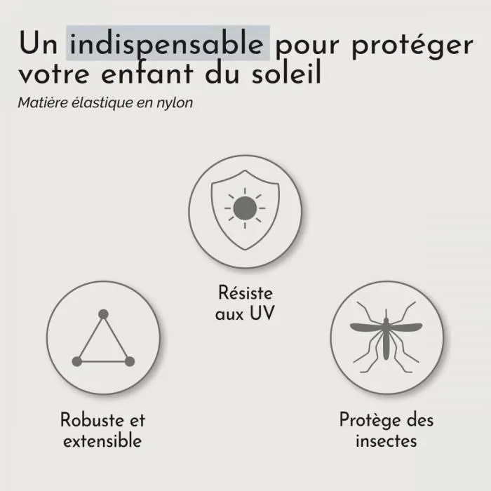 Lot de 2 pare-soleil pour vitres arrière de voiture - 90 x 55 cm - Monsieur Bébé-2