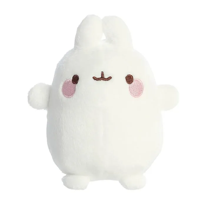 Peluche - Molang - Lapin - 12,5 cm - Douce - Écologique - Licence officielle-0