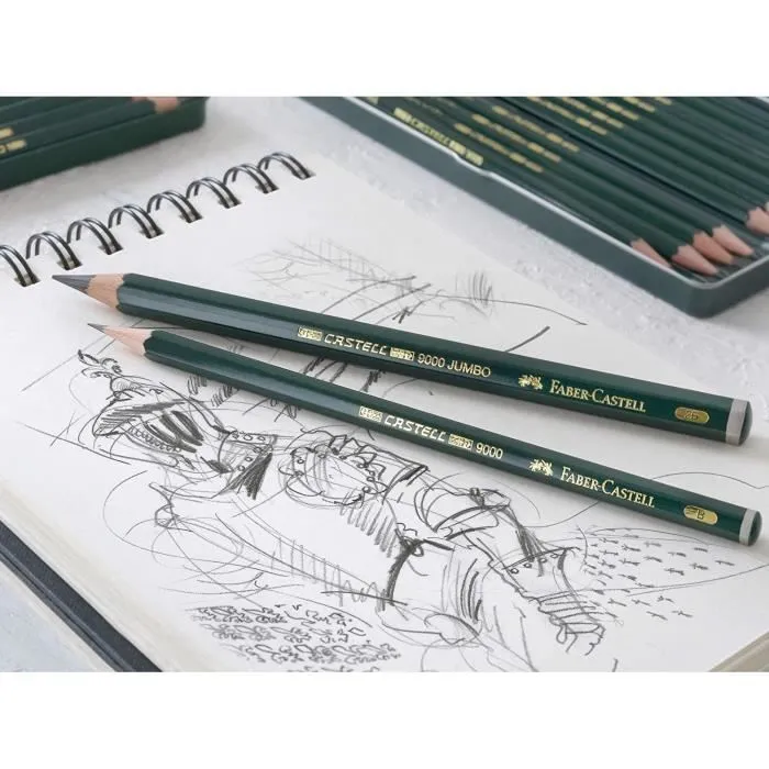 Lot de 5 Kits de dessin Crayons CASTELL 9000 Jumbo-1