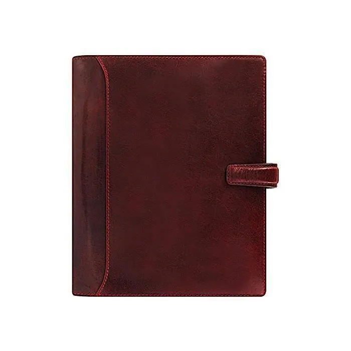 Agenda - FILOFAX - Lockwood - A5 - Semaine sur 2 pages - Couleur Grenat-0