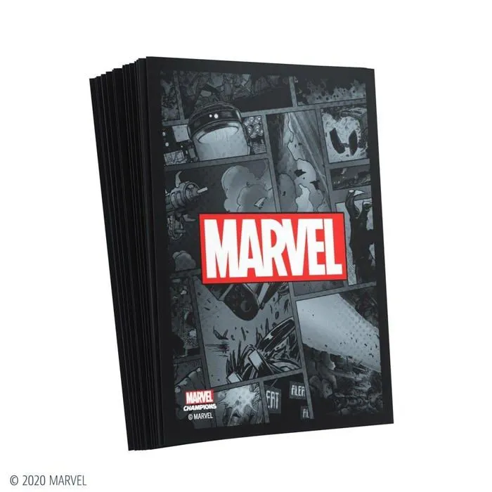 Gamegenic - G15013 - Marvel Champions Sleeves Marvel Black, GGS15013ML-2