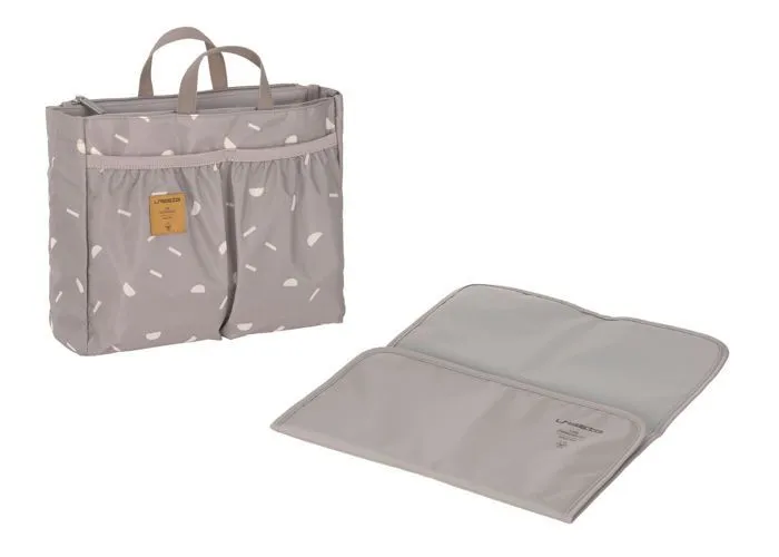 Lässig Sac de couches beige blanc pour femme - Casual Multitalent Organizer Blocks Taupe 174441-0