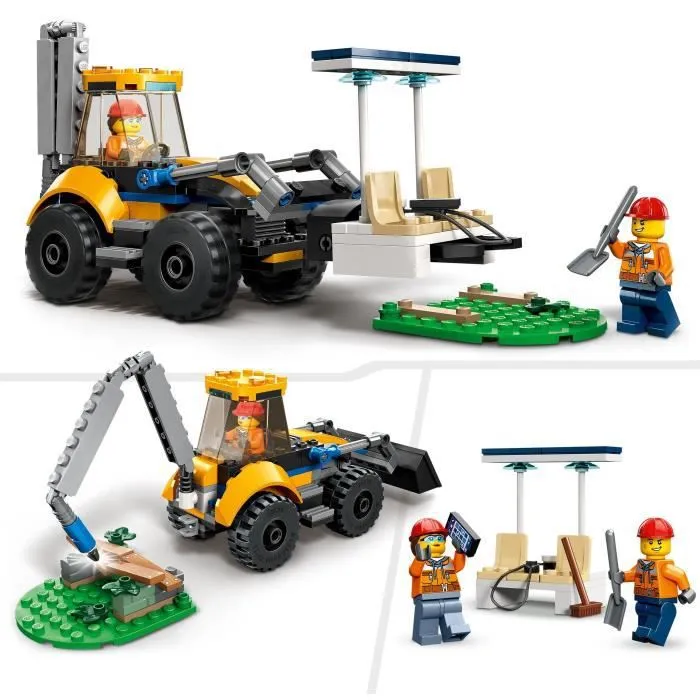 LEGO® City 60385 La Pelleteuse de Chantier, Jouet Engin de Chantier, Garçons et Filles 5 Ans-4